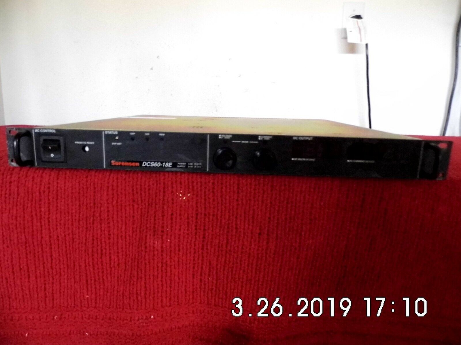 Sorensen DCS60-18E DC Power Supply Sorensen DCS60-18E DC Power Supply